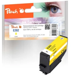 Peach E2F4 Druckerpatrone ye ersetzt Epson T02F4, No. 202 y, C13T02F44010 für z.B. Epson Expression Premium XP -6000