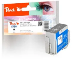 Peach E760 Druckerpatrone bk ersetzt Epson T7607LBK, C13T76074010 für z.B. Epson SureColor SCP 600