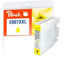 Peach E907/908 Druckerpatrone XXL ye ersetzt Epson T9074, No. 907XXLY, C13T90744010 für z.B. Epson Workforce Pro WF -6090 DW