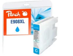 Peach E907/908 Druckerpatrone XL cy ersetzt Epson T9082, No. 908XLC, C13T90824010 für z.B. Epson Workforce Pro WF -6090 DW