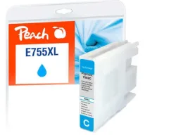 Peach E754/755/756 Druckerpatrone XL cy ersetzt Epson T7552C, C13T755240 für z.B. Epson WorkForce Pro WF -6530 MFP, Epson WorkForce Pro WF -8090