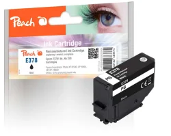 Peach E378/478 Druckerpatrone bk ersetzt Epson T3781, No. 378 bk, C13T37814010 für z.B. Epson Expression Photo HD XP -15000