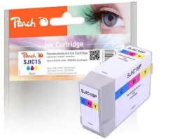 Peach ESJIC15 Druckerpatrone c/m/y ersetzt Epson SJIC15, C33S020464 für z.B. Epson ColorWorks C 3400, Epson ColorWorks C 3400 LAN, Epson TMC 3400