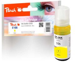 Peach E106 y Tintenbehälter ye ersetzt Epson No. 106 y, C13T00R440 für z.B. Epson EcoTank ET -7700, Epson EcoTank ET -7750, Epson EcoTank L 7160