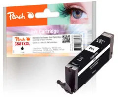 Peach C581 XXLBK Druckerpatrone XXL bkph ersetzt Canon CLI-581XXLBK, 1998C001 für z.B. Canon Pixma TS 8350, Canon Pixma TS 6351 a