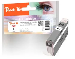 Peach C42 GY Druckerpatrone gy ersetzt Canon CLI-42GY, 6390B001 für z.B. Canon Pixma PRO -100, Canon Pixma PRO -100 S
