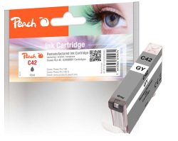 Peach C42 GY Druckerpatrone gy ersetzt Canon CLI-42GY, 6390B001 für z.B. Canon Pixma PRO -100, Canon Pixma PRO -100 S