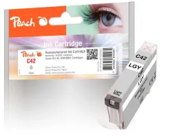 Peach C42 LGY Druckerpatrone hellgrau gyli ersetzt Canon CLI-42LGY, 6391B001 für z.B. Canon Pixma PRO -100, Canon Pixma PRO -100 S