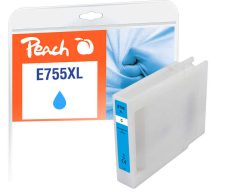 Peach E754/755/756 XL Druckerpatrone XL cy ersetzt Epson T7552C, C13T755240 für z.B. Epson WorkForce Pro WF -6530 MFP, Epson WorkForce Pro WF -8090