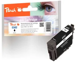 Peach E502 BK Druckerpatrone bk ersetzt Epson No. 502BK, C13T02V14010 für z.B. Epson Expression Home XP -5100, Epson Expression Home XP -5105