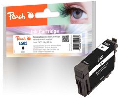 Peach E502 BK Druckerpatrone bk ersetzt Epson No. 502BK, C13T02V14010 für z.B. Epson Expression Home XP -5100, Epson Expression Home XP -5105