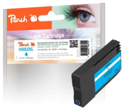 Peach HP 963 XLC Druckerpatrone XL cy ersetzt HP No. 963XL C, 3JA27AE für z.B. HP OfficeJet Pro 9010, HP OfficeJet Pro 9012, HP OfficeJet Pro 9013