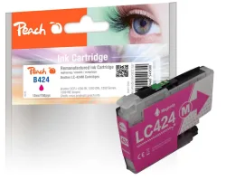 Peach B424 M Druckerpatrone ma ersetzt Brother LC-424M für z.B. Brother DCPJ 1200 W, Brother DCPJ 1200 DW, Brother DCPJ 1200 WE ecopro
