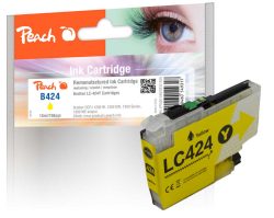 Peach B424 Y Druckerpatrone ye ersetzt Brother LC-424Y für z.B. Brother DCPJ 1200 W, Brother DCPJ 1200 DW, Brother DCPJ 1200 WE ecopro