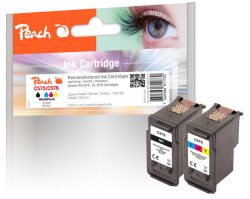 Peach C575 2 Druckerpatronen (bk, col) ersetzt Canon PG-575, CL-576 für z.B. Canon Pixma TR 4755 i, Canon Pixma TS 3550 i, Canon Pixma TR 4756 i