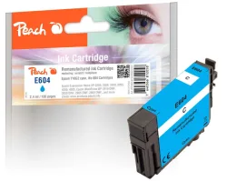 Peach E604 Druckerpatrone cy ersetzt Epson No. 604, T10G240 für z.B. Epson Expression Home XP -2200, Epson Expression Home XP -2205