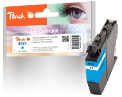 Peach B421 C Druckerpatrone cy ersetzt Brother LC-421C für z.B. Brother MFCJ 1010 DW, Brother DCPJ 1050 DW, Brother DCPJ 1140 DW, Brother DCPJ 1800 DW