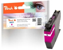 Peach B421 M Druckerpatrone ma ersetzt Brother LC-421M für z.B. Brother MFCJ 1010 DW, Brother DCPJ 1050 DW, Brother DCPJ 1140 DW, Brother DCPJ 1800 DW
