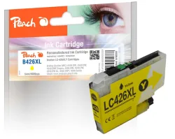 Peach B426 XLY Druckerpatrone XL ye ersetzt Brother LC-426XLY für z.B. Brother MFCJ 4335 DW, Brother MFCJ 4340 DW, Brother MFCJ 4540 DW XL