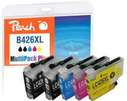Peach B426 XL Druckerpatrone XL (2*bk, c/m/y) ersetzt Brother LC-426XL für z.B. Brother MFCJ 4335 DW, Brother MFCJ 4340 DW, Brother MFCJ 4540 DW XL