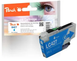 Peach B427 C Druckerpatrone cy ersetzt Brother LC-427C für z.B. Brother HLJ 6010 DW, Brother MFCJ 5955 DW, Brother MFCJ 6950, Brother MFCJ 6955 DW