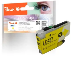 Peach B427 Y Druckerpatrone ye ersetzt Brother LC-427Y für z.B. Brother HLJ 6010 DW, Brother MFCJ 5955 DW, Brother MFCJ 6950, Brother MFCJ 6955 DW