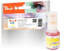 Peach B180 Tintenbehälter ye ersetzt Brother BTD180Y für z.B. Brother DCPT 580 DW, Brother DCPT 580, Brother DCPT 583 DW, Brother DCPT 780 DW