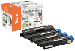 Peach K590 4 Toner (bk, c/m/y) ersetzt Kyocera TK-590 für z.B. Kyocera ECOSYS M 6026 cdn, Kyocera ECOSYS M 6026 cidn, Kyocera ECOSYS M 6526 cdn