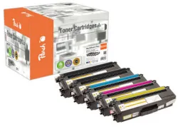 Peach B325 5 Toner XL (2*bk, c/m/y) ersetzt Brother TN-325 für z.B. Brother DCP -9055 CDN, Brother DCP -9270 CDN, Brother HL -4100