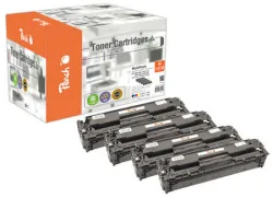 Peach HP 131 A 4 Toner (bk, c/m/y) ersetzt HP No. 131A, CF210A, CF211A, CF212A, CF213A für z.B. HP LaserJet Pro 200 color M 276 nw