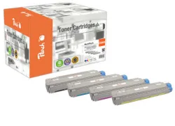 Peach O4405 4 Toner (bk, c/m/y) ersetzt OKI 44059209-12 für z.B. OKI CX 2633, OKI MC 860 CDTN, OKI MC 860 CDXN, OKI MC 860 DN