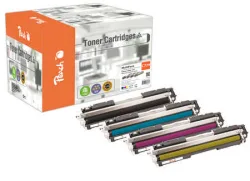 Peach HP 729 4 Toner (bk, c/m/y) ersetzt Canon No. 729, 4370B002, 4369B002, 4368B002, 4367B002 für z.B. Canon ISensys LBP -7000