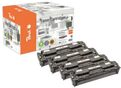 Peach HP 731 A 4 Toner (bk, c/m/y) ersetzt Canon No. 731A, 6270-73B002 für z.B. Canon Color ImageClass LBP -7110 cw, Canon ISensys LBP -7100 cn