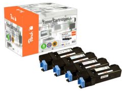 Peach X0159/0160 4 Toner (bk, c/m/y) ersetzt Xerox 106R01601-4 für z.B. Xerox Phaser 6500 DN, Xerox Phaser 6500 N, Xerox WC 6505 DN