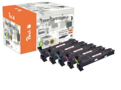 Peach M4650 Spar Pack Plus Toner (2*bk, c/m/y) ersetzt Konica Minolta A0DK152, A0DK452, A0DK352, A0DK252 für z.B. Konica Minolta Magicolor 4600