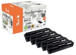 Peach HP 046 5 Toner (2*bk, c/m/y) ersetzt Canon CRG-046, 1250C002*2, 1249C002, 1248C002, 1247C002 für z.B. Canon ISensys LBP -650
