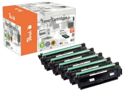 PEACH H040H 4 Toner XL (bk, c/m/y) ersetzt Canon CRG-040H, 0461C002, 0459C002, 0457C002, 0455C002 für z.B. Canon ISensys LBP -710 Cx
