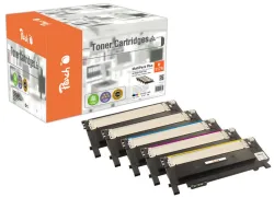 Peach HP 117 A 5 Toner (2*bk, c/m/y) ersetzt HP No. 117A, W2070A*2, W2071A, W2072A, W2073A für z.B. HP Color Laser MFP 178 nw, HP Color Laser 150