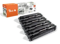 Peach HP 415 X 4 Toner XL (bk, c/m/y) ersetzt HP No. 415X, W2030X, W2031X, W2032X, W2033X für z.B. HP Color LaserJet Enterprise MFP M 480 f