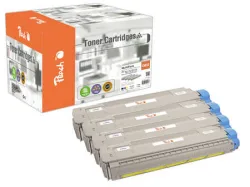 Peach O464711/464338 4 Toner (bk, c/m/y) ersetzt OKI 46471104, 46471103, 46471102, 46471101 für z.B. OKI C 823 DN, OKI C 823 N, OKI C 823