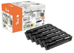 Peach HP 054 H 5 Toner XL (2*bk, c/m/y) ersetzt Canon CRG-054H, 3028C002*2, 3027C002, 3026C002, 3025C002 für z.B. Canon iSENSYS LBP -620