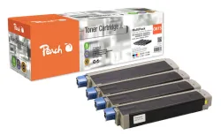 Peach O4586 4 Toner XL (bk, c/m/y) ersetzt OKI 45862818, 45862816, 45862815, 45862814 für z.B. OKI MC 870, OKI MC 873 dn, OKI MC 873 dnc