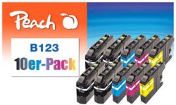 Peach - Tinte Brother LC-123 BK/C/M/Y, 900 Seiten