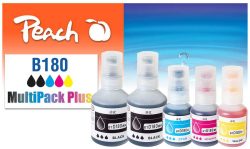 Peach B180 5 Druckerpatronen (2*bk, c/m/y) ersetzt Brother BTD180 für z.B. Brother DCPT 580 DW, Brother DCPT 580, Brother DCPT 583 DW