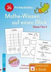36 A4-Merkblätter Mathe-Wissen auf einen Blick ? Klasse 1 bis 4