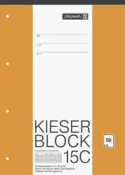 BRUNNEN 15C Notizblock A4 Kariert Papier Nicht perforiert 50 Blatt