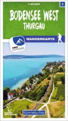 Bodensee West 02 Wanderkarte 1:40 000 matt laminiert