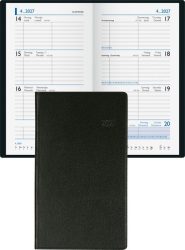 BIELLA Taschenagenda Budget 2027 830360020027U 1W/2S schwarz ML 8.7x15.3cm