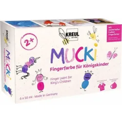 Mucki Königsskinder Fingerfarben | 6 × 50 ml