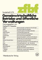 Gemeinwirtschaftliche Betriebe und öffentliche Verwaltungen